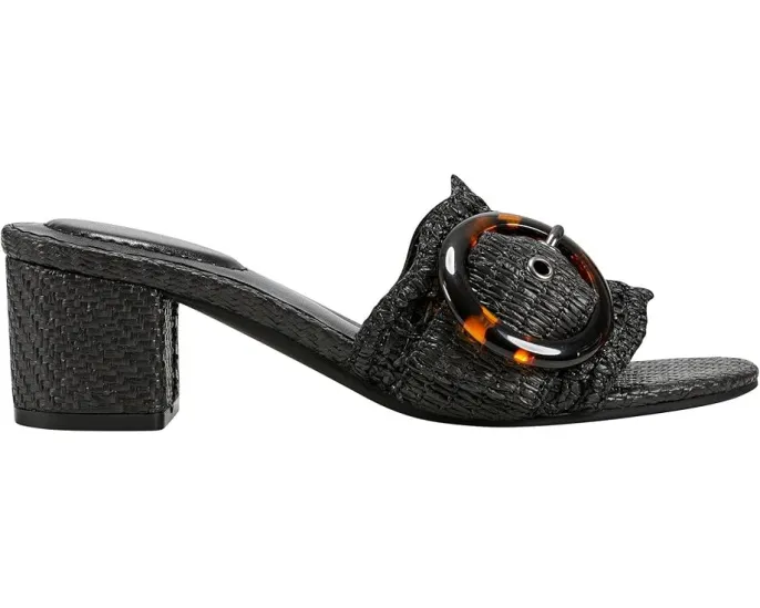 Босоножки Bandolino Anni на устойчивом каблуке с плетением из рафии и крупной пряжкой