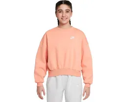 Свободный худи Nike Kids Club Fleece Boxy с круглым вырезом