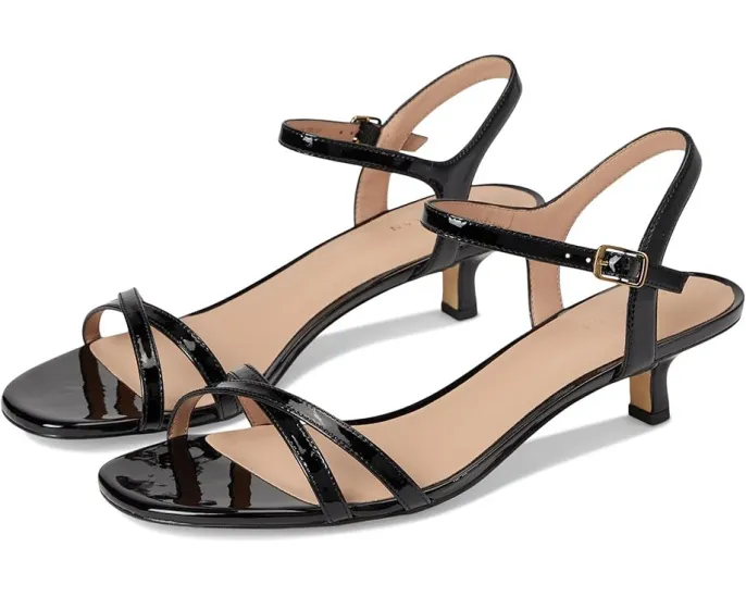 Сандалии Cole Haan Leni на низком каблуке kitten с переплетенными ремешками