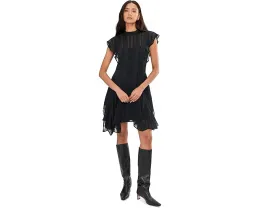 Платье AllSaints Fleur Texture с плиссированной юбкой