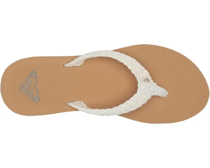 Сандалии Roxy Porto III с плетеным текстильным верхом и резиновой подошвой