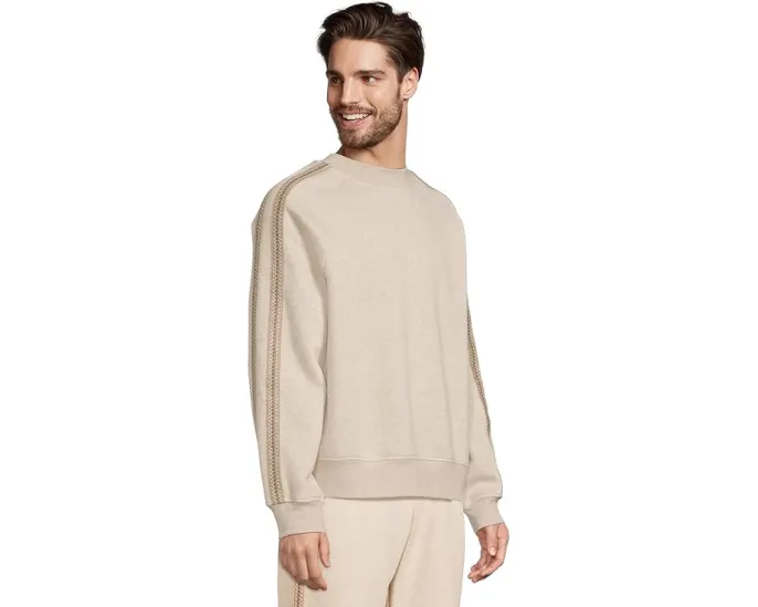 Свитшот UGG Tasman Crew Neck с тесьмой на рукавах из переработанного полиэстера