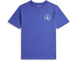 Футболка Polo Ralph Lauren Kids Logo Cotton Jersey с коротким рукавом и круглым вырезом