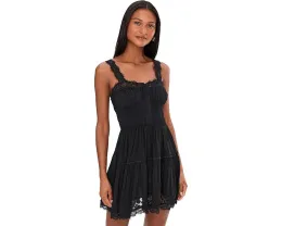 Мини-платье So In Love Mini Slip из легкой ткани с кружевом Free People