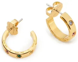 Серьги-гвоздики Kate Spade New York Set In Stone Huggies с камнями