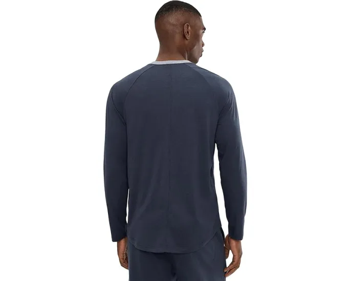 Хенли Malibu Collection Barefoot Dreams из трикотажной ткани с тремя пуговицами