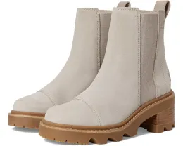 Ботинки SOREL Joan Now Chelsea из замши на массивном каблуке