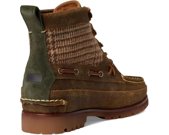 Ботинки Ranger Mid из замши и шерстяного твида Polo Ralph