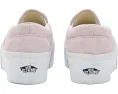 Vans Classic Slip-On Stackform для детей кеды на платформе с замшей и боковыми вставками