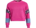 Детский пуловер Hatley Very Berry с миксовым узором и пайетками