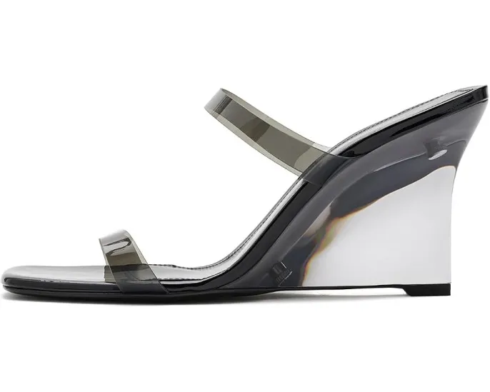 Stuart Weitzman босоножки Vinnie Lucite Slide 85 на каблуке 10 см