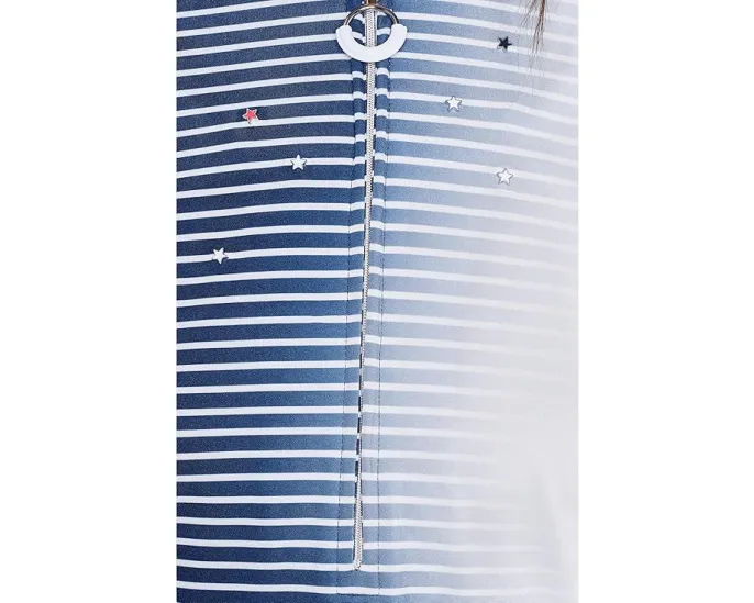 Длинный топ Jamie Sadock с градиентной полосой и защитой от солнца