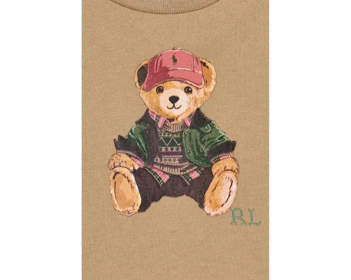 Футболка Polo Bear Ralph Lauren из хлопкового джерси для младенцев