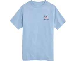 Детская футболка Vineyard Vines Kids с короткими рукавами и пиксельным китом