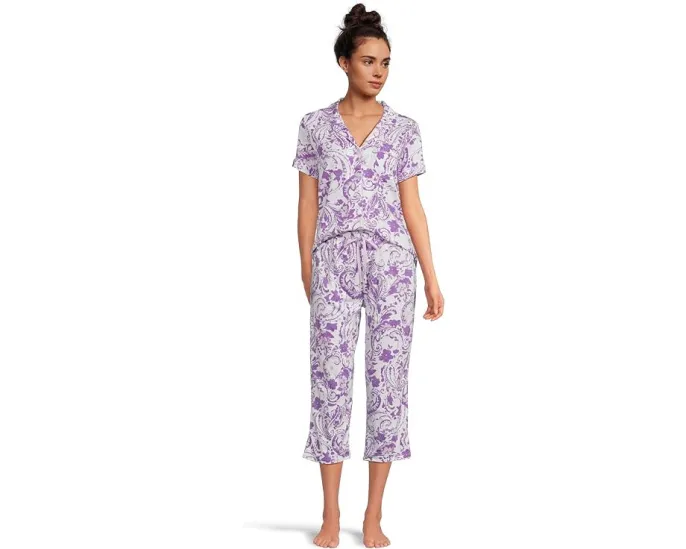 Двухкомпонентный комплект пижамы Karen Neuburger с капри и свободным кроем