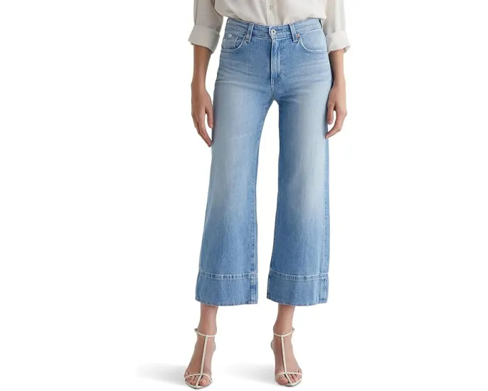 Джинсы AG Jeans Saige средней посадки с широкими штанинами Dana Point