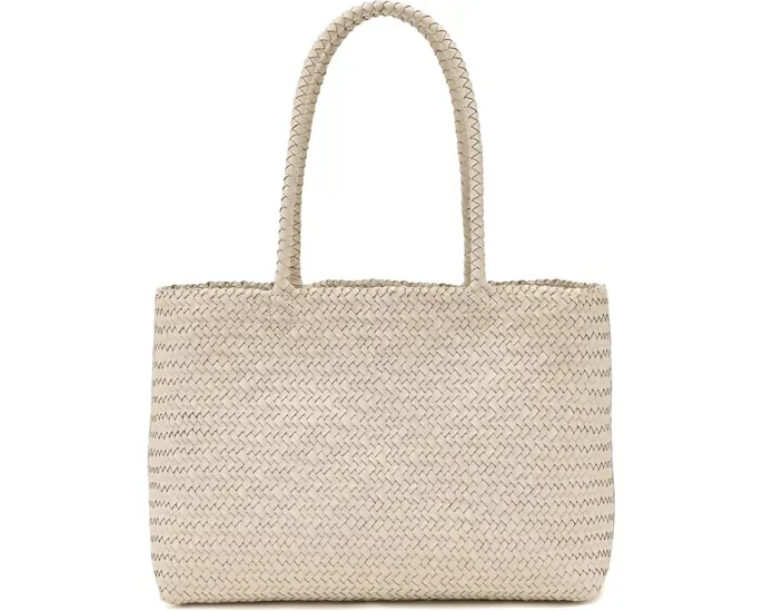 Madewell Кожаная сумка-тоут Handwoven Leather Tote с плетеным дизайном