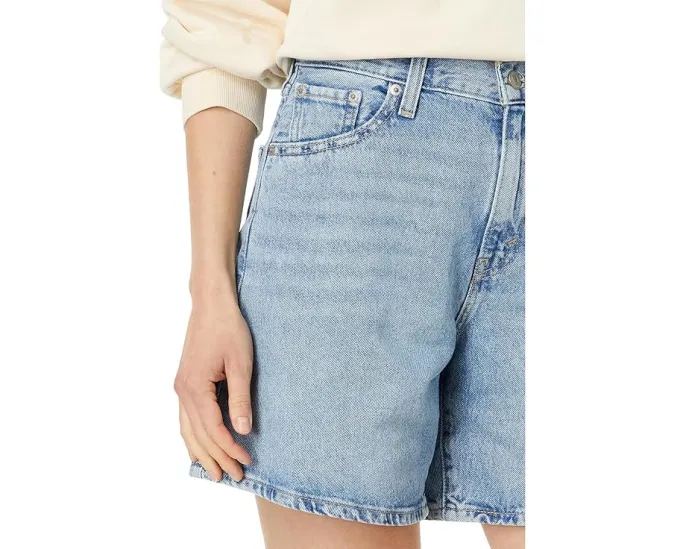 Шорты Levi's High Baggy Short свободного кроя с высокой посадкой и пятью карманами