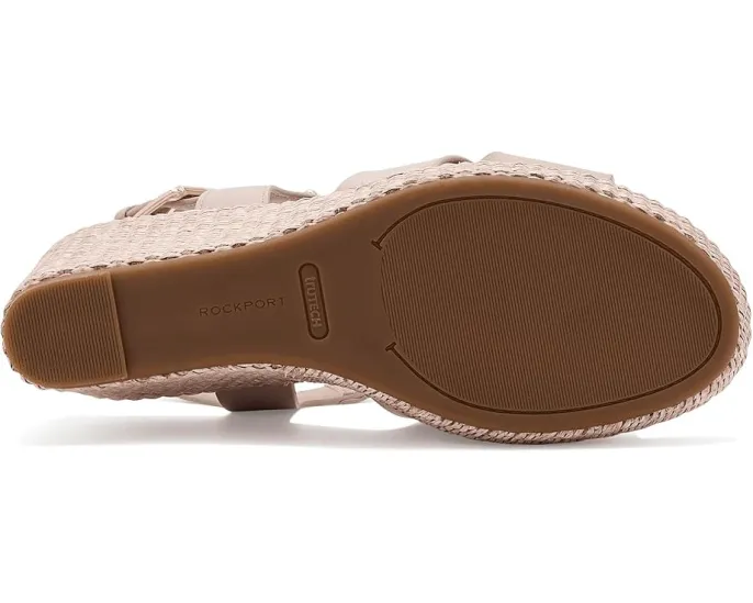 Клинья Rockport Belle с открытым носом и кожаным верхом