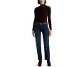 Прямые джинсы AG Jeans Brinley со средней посадкой в цвете Midnight Sun