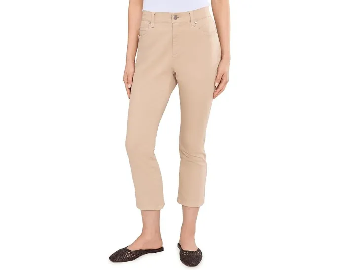 Джинсы Eileen Fisher Petite Garment Dyed Cotton Stretch Denim Ankle Kick с высокой посадкой