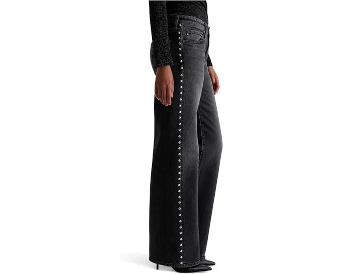 Джинсы AG Adria с низкой посадкой и широкими штанинами