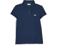 Детское поло Lacoste с воротником фестончиком Scallop Collar Polo