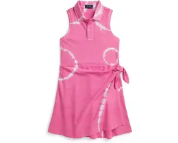 Платье Polo Ralph Lauren Kids с тай-дай принтом и имитацией запаха