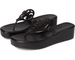 Босоножки Tory Burch Miller Wedge 25Mm на платформе с кожаным верхом