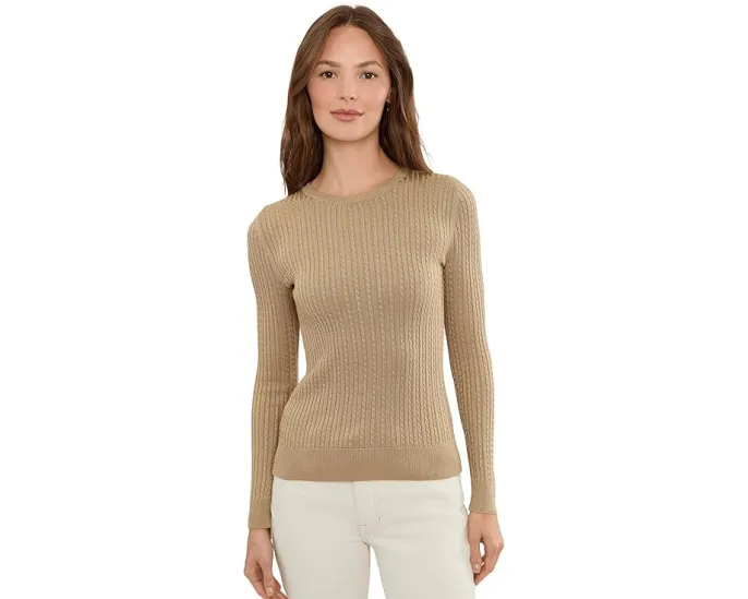 Свитер Lauren Ralph Lauren Petite с мелким жаккардовым узором и круглой горловиной