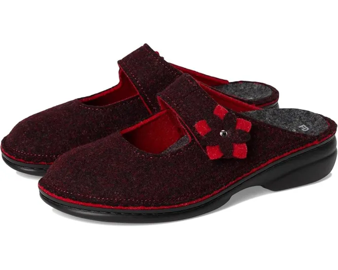 Клоги Finn Comfort Arlberg Barolo Doublefilz из шерсти с пробковой стелькой