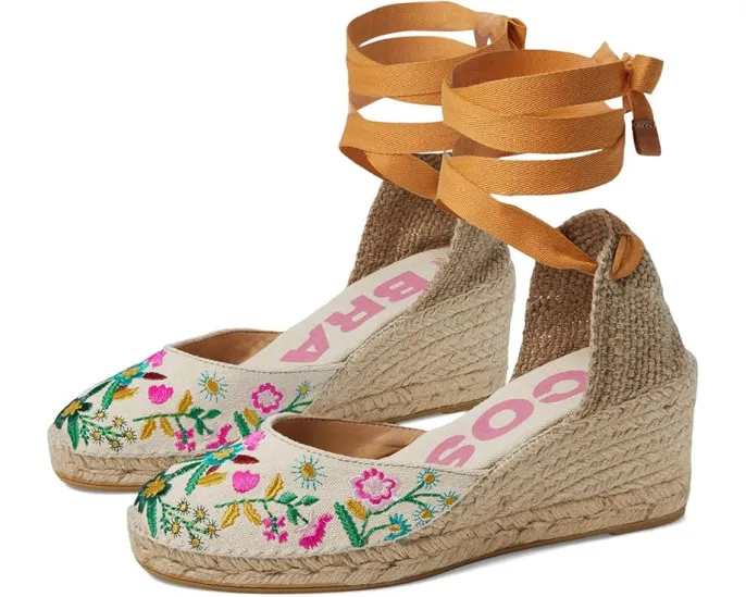 Эспадрильи Toni Pons Castell с цветочными акцентами и шнуровкой