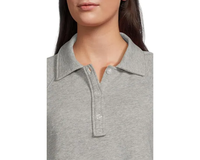 Поло Lilla P с удлиненной линией низа из мягкого французского велюра