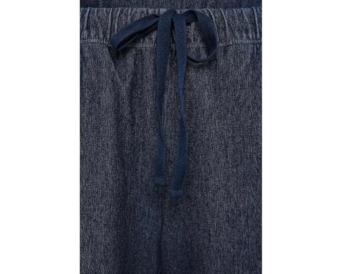 Органические хлопковые прямые брюки Indigo Knit от Eileen Fisher
