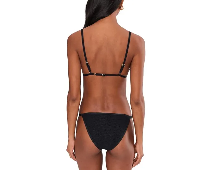 Топ Kim с вышивкой вишен и треугольным силуэтом для пляжного шика