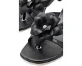 Босоножки MICHAEL Michael Kors Jacie Kitten Sandals на низком каблуке с цветком