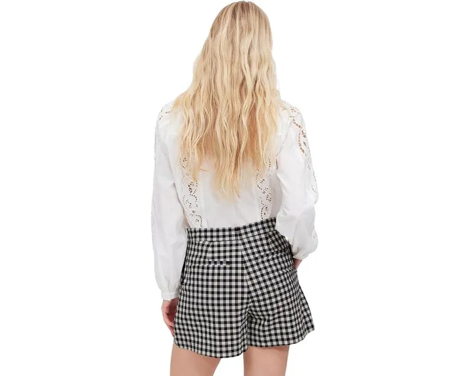 Madewell Gingham Mini Skort с клетчатым принтом и карманами