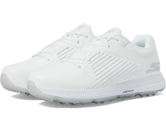 Skechers кроссовки для гольфа Go Golf Elite 5-GF белые с серебром