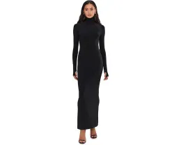 Длинное платье Norma Kamali с водолазкой