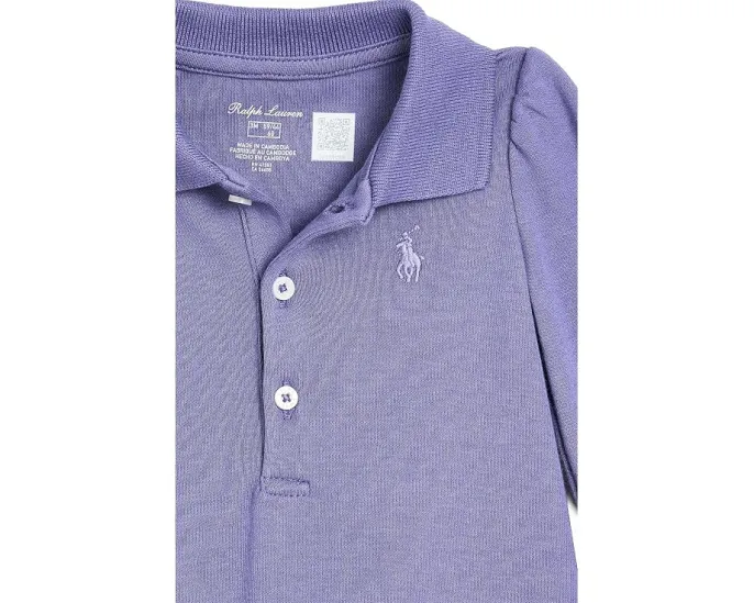 Polo Ralph Lauren Kids платье-поло из хлопка с рюшами и шортами