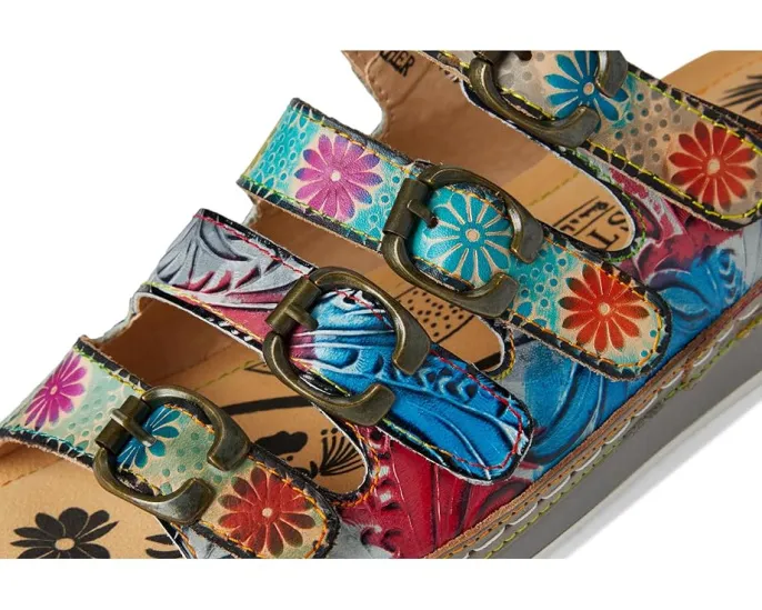 Сланцы L'Artiste by Spring Step Bellini с тисненым цветочным принтом