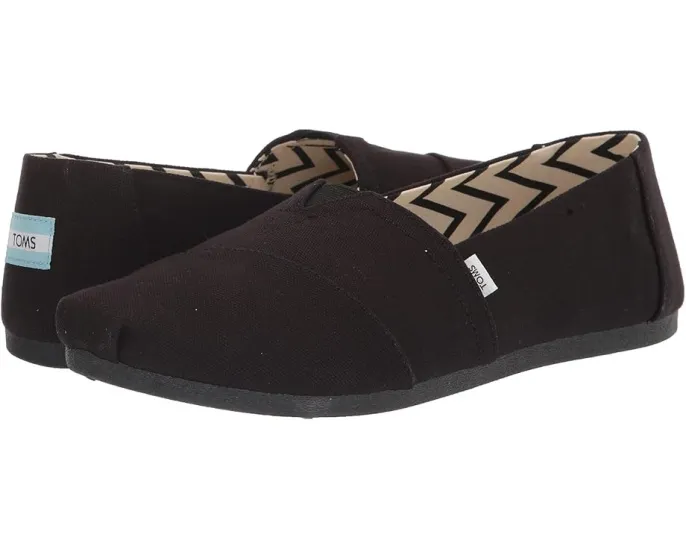 Классические альпаргаты TOMS с текстильным верхом и резиновой подошвой