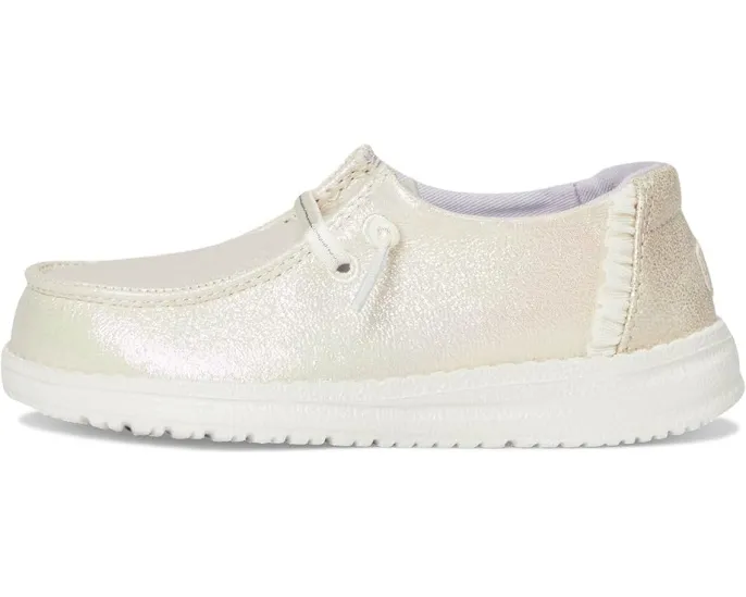 Детские слипоны Hey Dude Kids Wendy Dazzling с блестками и технологией Flex & Fold