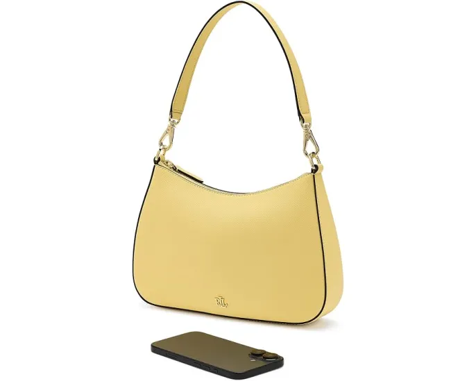 Сумка Lauren Ralph Lauren Crosshatch Leather Medium Danni Bag из телячьей кожи