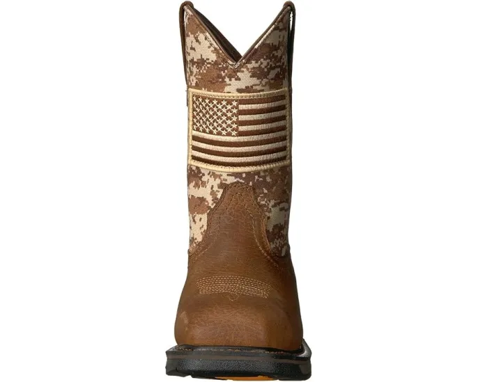 Рабочие ботинки Ariat Workhog Patriot с защитным стальным носком и квадратным мысом
