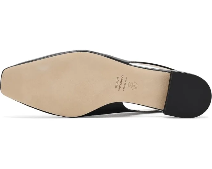 Босоножки Stassi Slingback Stuart Weitzman с леопардовым принтом на каблуке