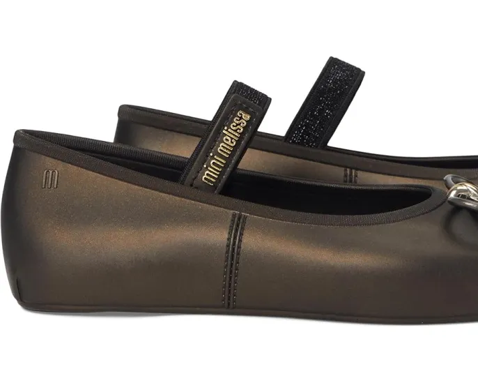 Детские балетки Mini Sophie с декоративным бантом и эластичной лямкой Mini Melissa