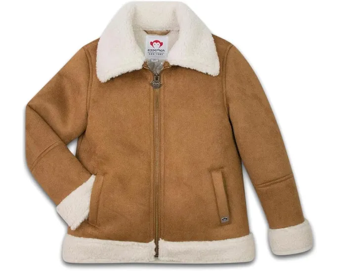 Детская куртка Coco Sherpa от Appaman Kids с воротником из искусственного меха