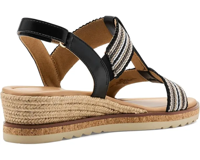 Сандалии Easy Spirit Selene на танкетке с ремешком на щиколотке