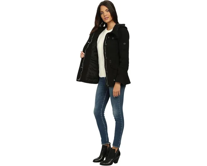 Куртка Levi's Washed Cotton Military с капюшоном и четырьмя карманами